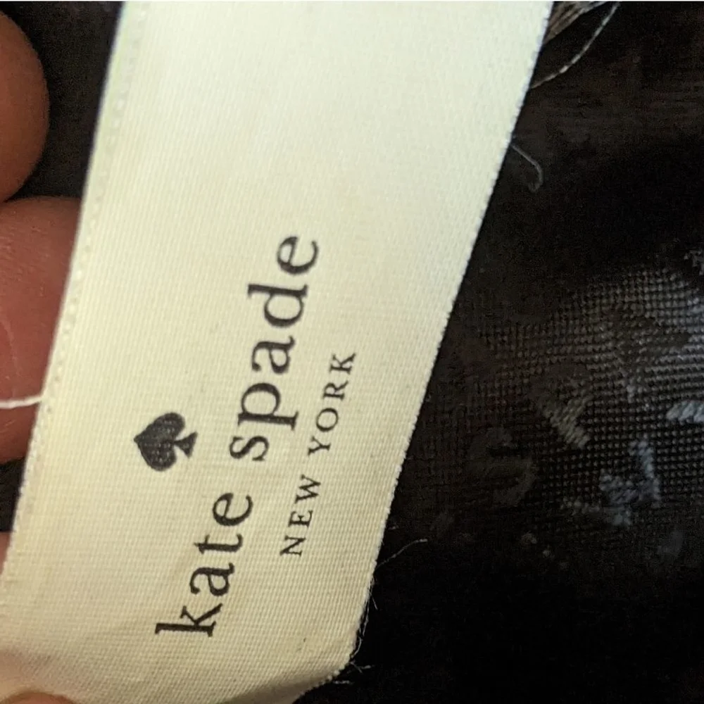 Kate Spade Felix Satchel Leather Bag Cream Black